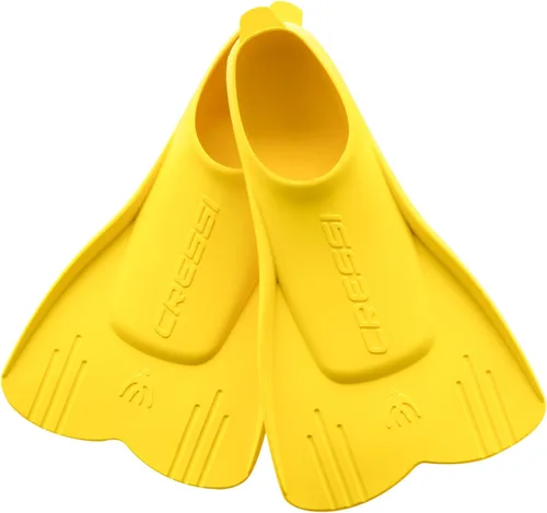 Miniatura 2 de Cressi Aletas de natación flotantes cortas para aprender a nadar - Para niños de 1 año en adelante - Mini Light: diseñadas en Italia Amarillo