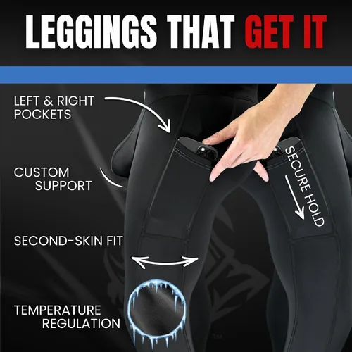 Miniatura 33 de Real Men ABCD Pouch - Pantalones de compresión para hombre, paquete de 1, 2 y 3, leggings para hombre, pantalones de yoga, medias, capa base