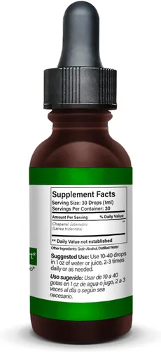 Miniatura 2 de Chaparral, Gobernadora (Larrea tridentata) Extracto de hierbas 1 fl oz.