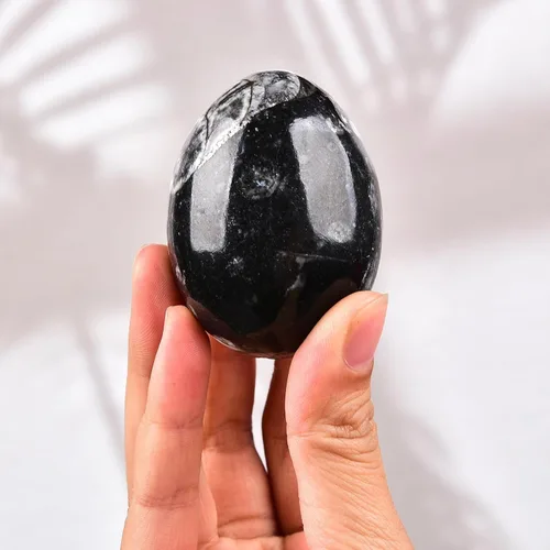 Miniatura 13 de AMOYSTONE Huevo de cristal de cuarzo rosa natural grande para curación y práctica de reiki, piedra de decoración del hogar con base, 3-3.5 pulgadas