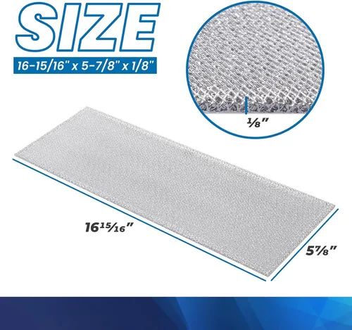 Miniatura 3 de ANTOBLE S99010370 - Filtro de campana extractora compatible con filtros de grasa de aluminio Broan Nutone para Broan PM390 PM250, piezas de repuesto