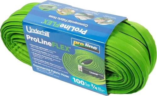 Miniatura 7 de ProLine - Manguera de agua de jardín de tela flexible, núcleo de goma, ligera, plegable, accesorios de extremo de aluminio, segura para agua