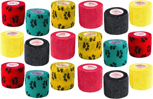 Miniatura 17 de Cinta adhesiva para veterinarios (negro) (paquete de 2) (2 pulgadas x 15 pies), autoadhesiva, adherente, cohesiva, flexible, autoadhesiva, rollo