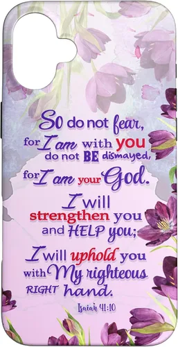 Miniatura 23 de So Do Not Fear for I 'm with You Isaías 41:10 - Funda cristiana para iPhone 17