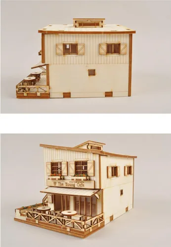 Miniatura 4 de Kit de modelo de madera de escritorio Cafe in House por Young Modeler