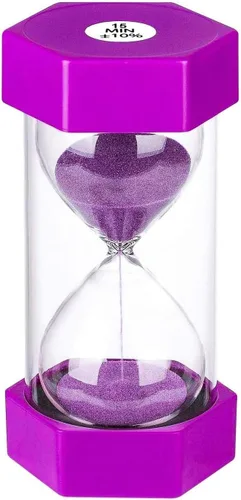 Miniatura 20 de SuLiao Temporizador de Arena de 30 Minutos: Reloj de Arena de Plástico de 30 Minutos, Extra Azul, Reloj de Arena Unificado, Temporizador de Arena