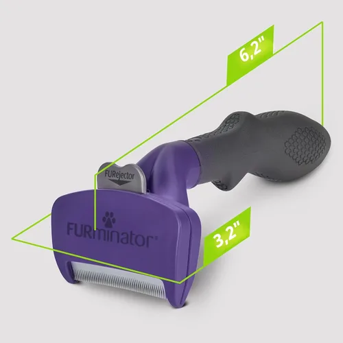 Miniatura 9 de Herramienta FURminator® para eliminar el pelo suelto para gatos medianos/grandes, pelo largo, elimina el pelo suelto de la muda