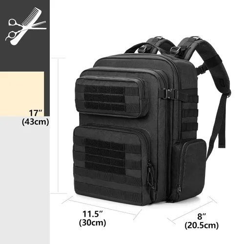 Miniatura 8 de BAFASO Estuche de peluquería, bolsa de peluquería para herramientas de peluquería (solo bolsa), color negro