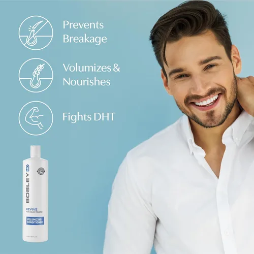Miniatura 4 de BosRevive - Acondicionador voluminizador para un cabello notablemente adelgazante, sin tratamiento de color, palma enana americana con bloqueo