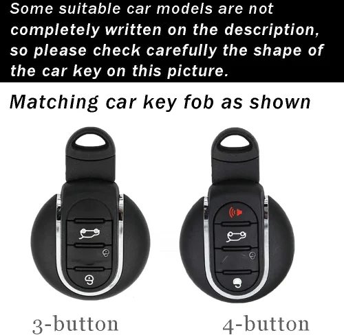 Miniatura 2 de ontto Funda de llavero de ABS para BMW Mini Cooper F54 F55 F56 F57 F60 llave de coche inteligente Rermote bolsa protectora de llaves antiarañazos