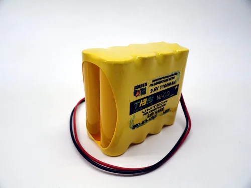 Miniatura 4 de 5PC Unitech AA900mAh 9.6V batería luz de emergencia 9.6V 1.1Ah NiCD