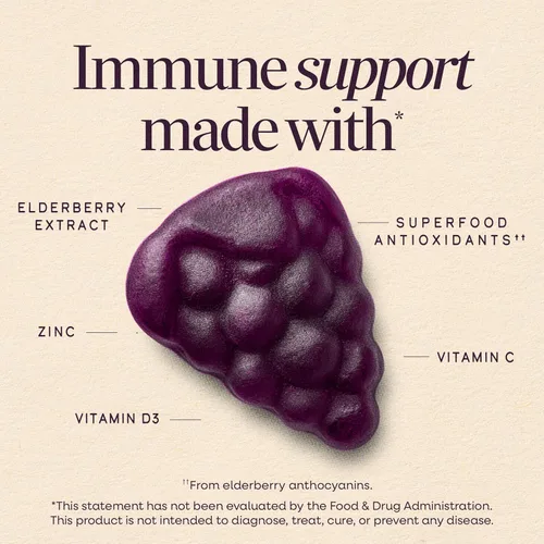 Miniatura 2 de Sambucus Elderberry Gummies Suplementos Herbales, 10486, 60, 1, 1