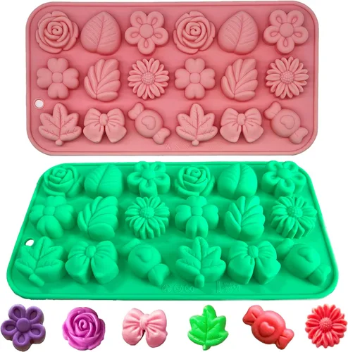 Miniatura 16 de 2 moldes de chocolate – Molde de silicona para chupete de una sola pieza, tamaño bocado, moldes de chocolate para decoración de pasteles y cupcakes