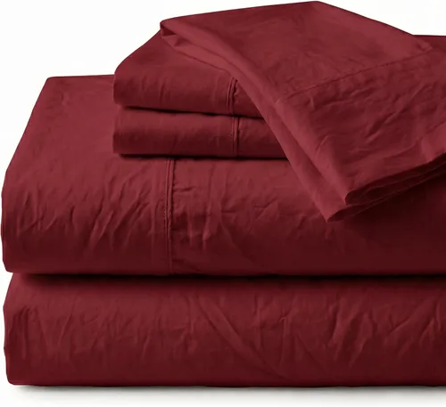 Miniatura 13 de Juego de sábanas de cama King de percal Peru Pima de 285 hilos - 100% algodón peruano Pima, 4 piezas