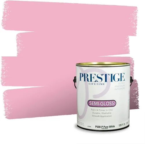 Miniatura 330 de Prestige Paints Pintura exterior e imprimación en uno, 1 galón, plano, coincidencia comparable de Valspar* Amber Rose*