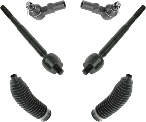 Miniatura 56 de TRQ Kit de dirección interior y exterior para lado del conductor y del pasajero delantero, con cremallera de dirección y fuelle de piñón compatible