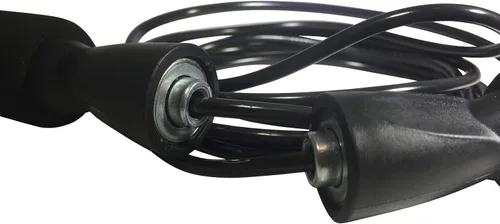Miniatura 3 de Cuerda de saltar ajustable negra, duradera y fácil de ajustar para hombres, mujeres, niños de todas las alturas y niveles de habilidad