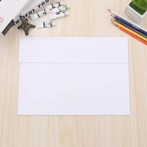 Miniatura 7 de VANRA Carpetas de Archivo de Polímero con Bolsillos, Sobre de Plástico para Documentos, Organizador de Documentos y Cartas con Cierre de Botón a