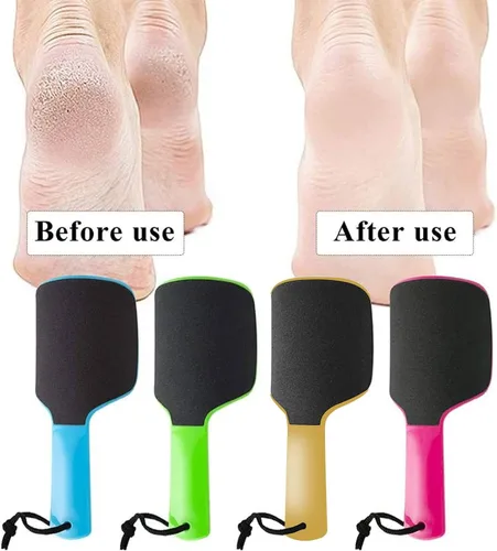 Miniatura 4 de Haploon 4 piezas de limas curvadas en forma de U para pies y callos para pies, limpiador colosal de doble cara, raspa y removedor de callos
