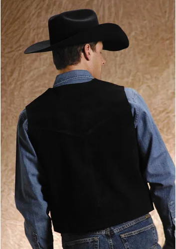 Miniatura 2 de Roper Chaleco de gamuza para hombre, Negro