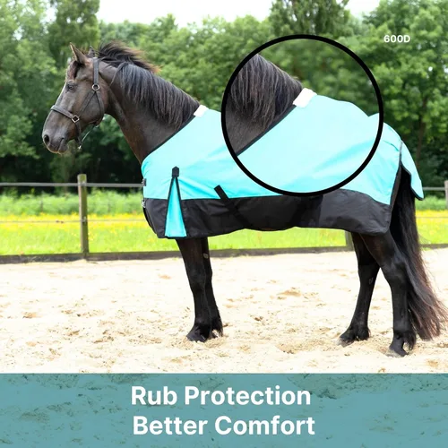 Miniatura 2 de Resistance Lámina ligera de 600 denier, sin relleno, resistente al agua y transpirable para lluvia de caballos
