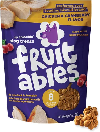 Miniatura 28 de Fruitables Golosinas horneadas para perros, golosinas saludables de calabaza para perros, bajas en calorías y deliciosas, sin trigo, maíz o soja