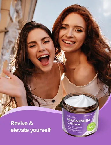 Miniatura 6 de stilip Crema Tópica Natural de Magnesio para el Sueño, Loción Nocturna de Magnesio para el Dolor y Calambres en las Piernas, Relajación Muscular