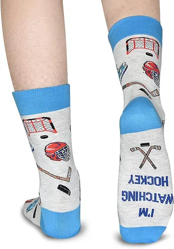 Miniatura 4 de If You Can Read This Funny Socks, Novedosos calcetines de hockey de cerveza, golf, juegos, carreras, esquí, pickleball amantes del regalo de Navidad