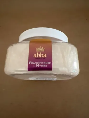 Miniatura 3 de Sales de baño de incienso y mirra – tarro de 8 onzas – ABBA Jerusalem : disfruta de las propiedades terapéuticas de la sal del mar muerto de Israel.