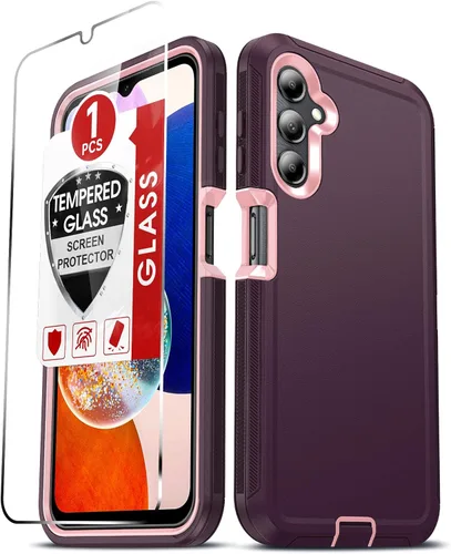 Miniatura 35 de LeYi Funda compatible con Samsumg Galaxy A05 4G: Galaxy A05 4G con resistente a los golpes, 3 en 1 de cuerpo completo, protección resistente
