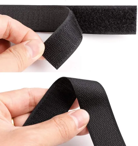 Miniatura 3 de Cinta de tela de nailon para coser de 1 pulgada de ancho x 32.8 ft de largo, color negro