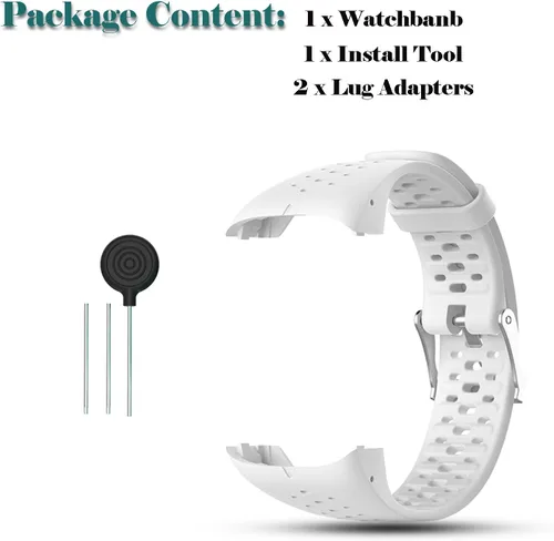 Miniatura 5 de Correa de repuesto compatible con Polar M430/M400 GPS Smart Sports Watch Pulsera de silicona suave