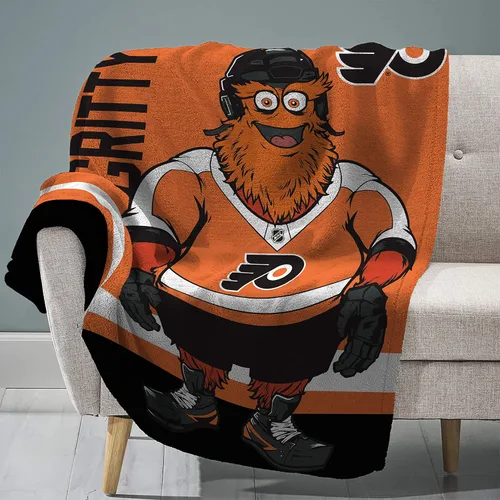 Miniatura 18 de Sleep Squad Anaheim Ducks Wild Wing Mascot - Manta de felpa Raschel de 60 x 80 pulgadas, una manta de mascota de la NHL