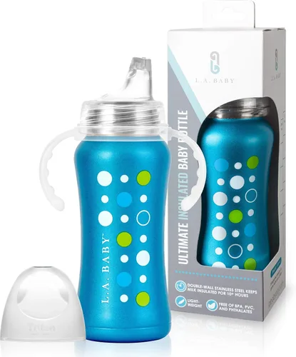 Ultimate - Vaso para beber de acero inoxidable | Vaso aislado de 9 onzas para niños pequeños que aísla más de 10 horas | Sin fugas, silicona de
