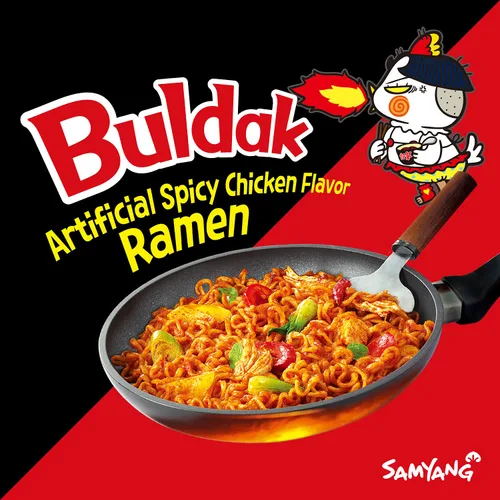 Miniatura 4 de Samyang Buldak - Fideos Ramyun salteados de pollo picante caliente coreano, 4.94 onzas (paquete de 5)