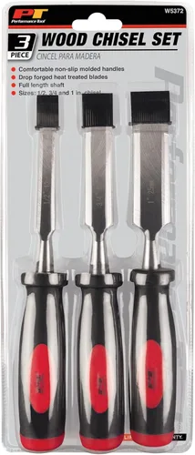 Miniatura 2 de Performance Tool W5372 - Juego de cinceles de madera, 3 piezas