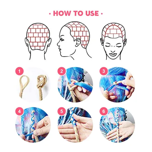 Miniatura 8 de Kraler - Extensiones de rastas de 22 pulgadas con 40 hebras, trenzadas a mano, estilo reggae, de color blanco perla, sintéticas, de 0,6 cm de ancho