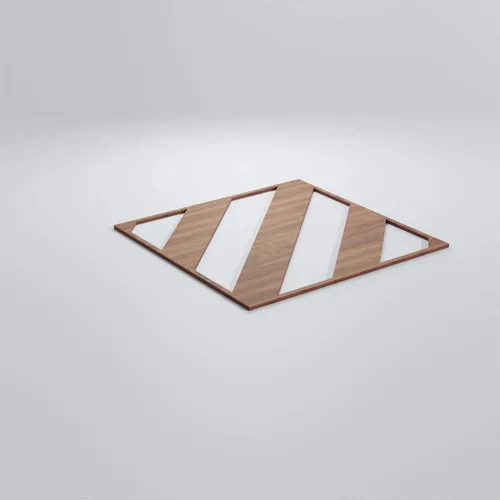 Miniatura 3 de Ekena Millwork WALW24X24X0375STRWA Strymon Paneles de pared decorativos de 3/8 pulgadas en T, 23 3/8 pulgadas de ancho x 23 3/8 pulgadas de alto