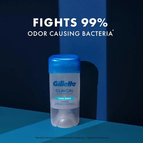 Miniatura 4 de Gillette Antitranspirante clínico y desodorante para hombres, resistencia clínica 72 horas, protección contra el sudor y el olor, frescura de larga