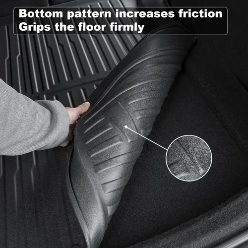 Miniatura 6 de Alfombrilla de maletero para Tesla Model 3 2026, protector de maletero de TPE duradero para todo tipo de clima, forro de carga trasero impermeable