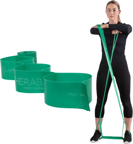 Miniatura 12 de THERABAND CLX Resistance Band with Loops, 5-Foot Band Nivel 1 / Claro - Amarillo