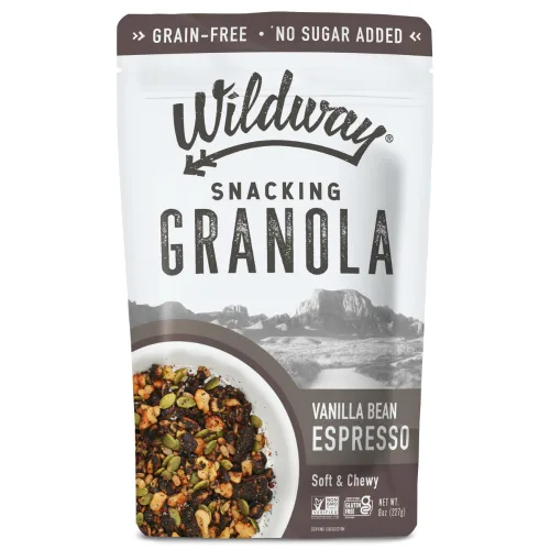 Miniatura 12 de Wildway Granola Keto con ingredientes orgánicos, manzana y canela, cereales sin granos, sin gluten, vegana, baja en carbohidratos y sin azúcar