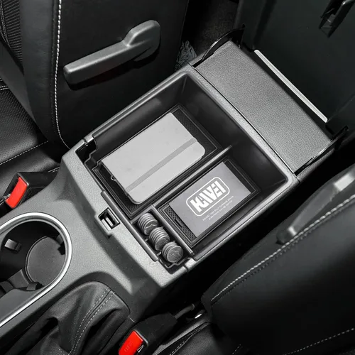 Miniatura 6 de HGWEI Organizador de Consola Central Compatible con Ford Ranger 2019 2020 2021 2022 2023 XL XLT Lariat Accesorios, Caja de Almacenamiento