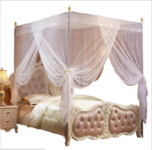 Miniatura 6 de cortina para cama de 4 esquinas, diseño de princesa