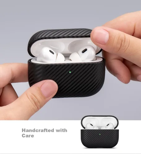 Miniatura 4 de Funda de cuero Lopie para AirPods Pro de segunda generación - Funda para AirPods Pro 2 hecha a mano - Hecha de cuero real - Cubierta protectora