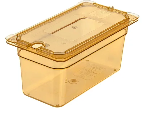 Miniatura 8 de Carlisle FoodService Products Sartén de alimentos de alta temperatura, contenedor de almacenamiento de alimentos de tamaño 1/3 para servir alimentos