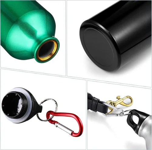 Miniatura 4 de Potchen Paquete múltiple de 18 botellas de agua de aluminio a granel para graduación de fin de año, enfermeras, profesores, regalos de metal, Varios