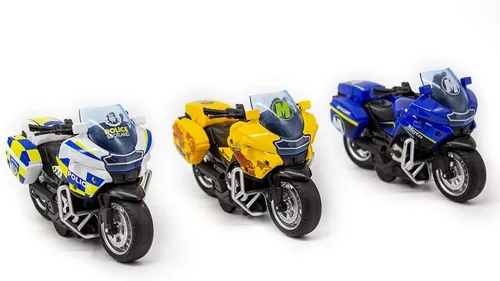 Miniatura 6 de Modelo de motocicleta de juguete, vehículos de tracción con sonidos y luces, juguetes de motocicleta para niños de 3 a 9 años, para jóvenes a