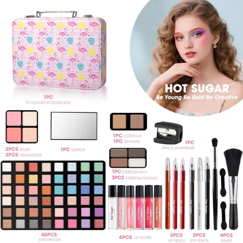 Miniatura 2 de Hot Sugar Kit de maquillaje para adolescentes de 13 a 15 años, kit de maquillaje todo en uno para principiantes para mujeres, kit completo, juego