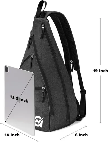 Miniatura 2 de A11N SPORTS Bolsa de Pickleball, Bandolera Reversible con Correa Cruzada/Mochila para Mujeres y Hombres